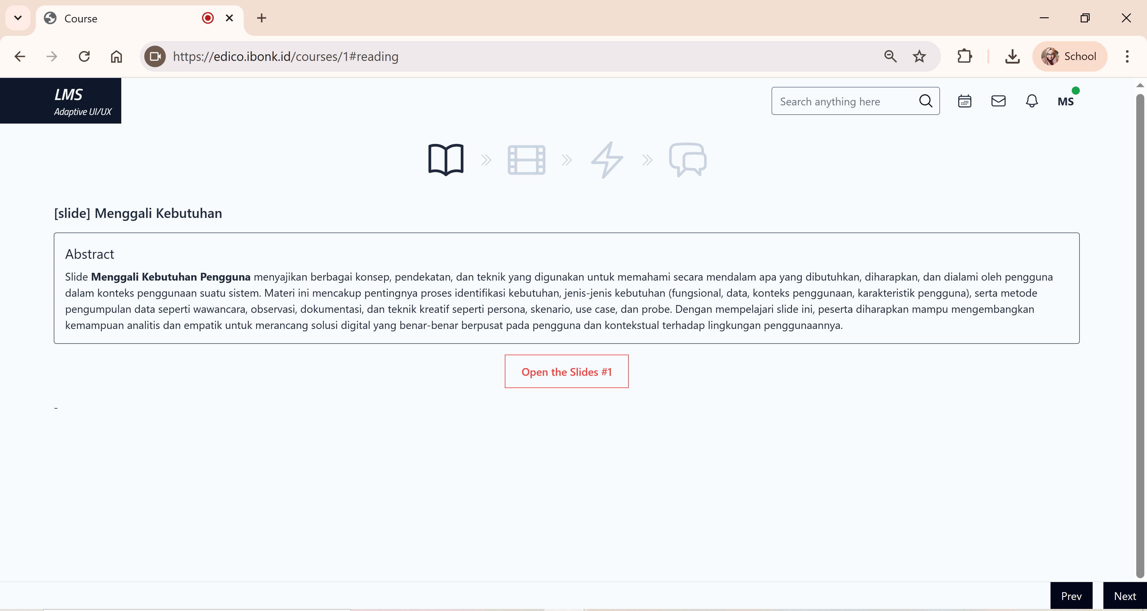 Interface untuk beban kognitif tinggi - disederhanakan